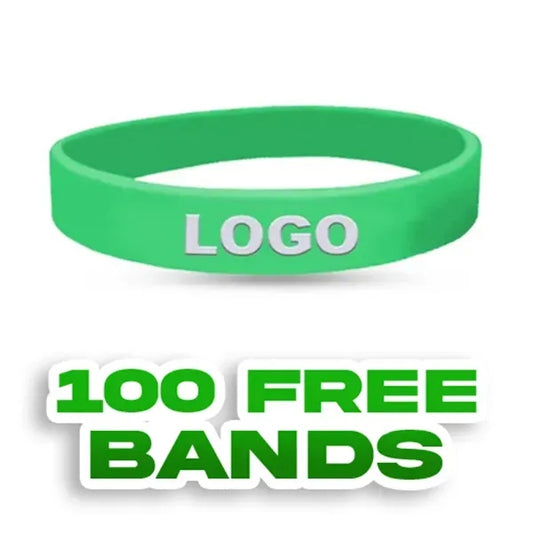 1/2 inch Embossed Printed Wristband-H