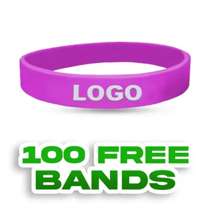 Embossed Printed Silicone Wristbands-H