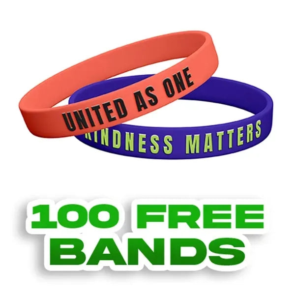 Custom Embossed Printed Silicone Wristbands-A
