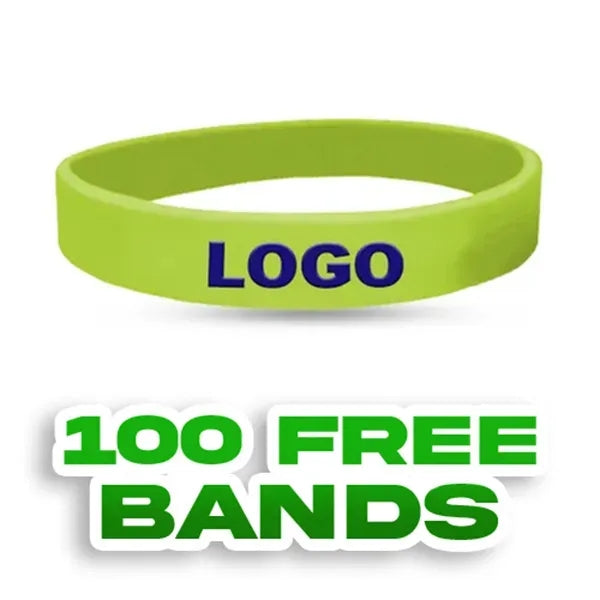 Custom Embossed Printed Silicone Wristbands-H