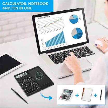 Large Screen Scientific Math Calculator with Notepad