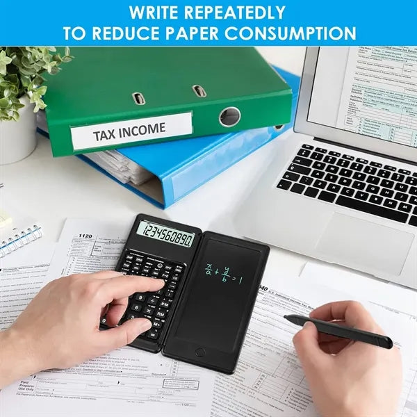 Large Screen Scientific Math Calculator with Notepad