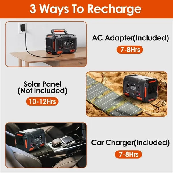 300W 78000MAH Portable Power Station Outdoor Solar Generator