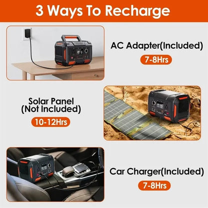 300W 78000MAH Portable Power Station Outdoor Solar Generator