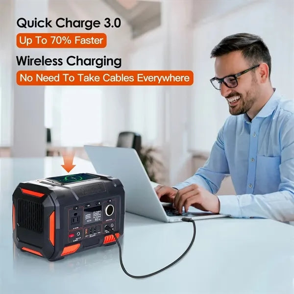 300W 78000MAH Portable Power Station Outdoor Solar Generator