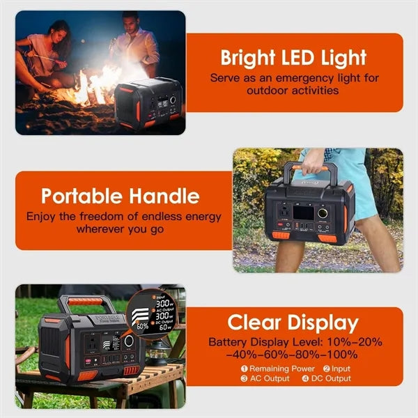 300W 78000MAH Portable Power Station Outdoor Solar Generator