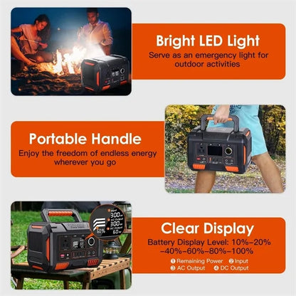 300W 78000MAH Portable Power Station Outdoor Solar Generator