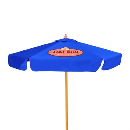 7' Wood Market Umbrella Kit With Valance (1 Imprint)