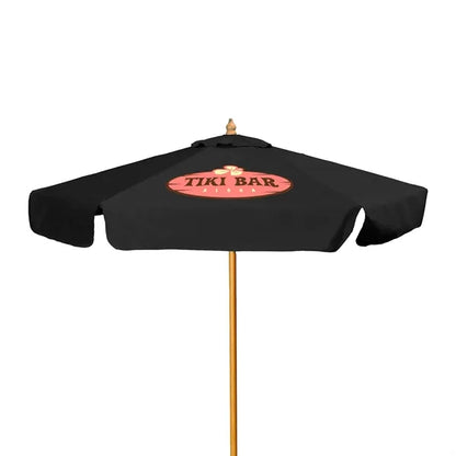 7' Wood Market Umbrella Kit With Valance (1 Imprint)