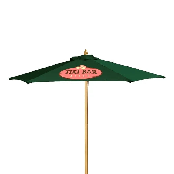 7' Wood Market Umbrella Kit (1 Imprints)