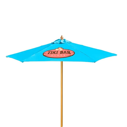 7' Wood Market Umbrella Kit (1 Imprints)