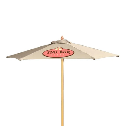7' Wood Market Umbrella Kit (1 Imprints)