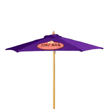 7' Wood Market Umbrella Kit (1 Imprints)
