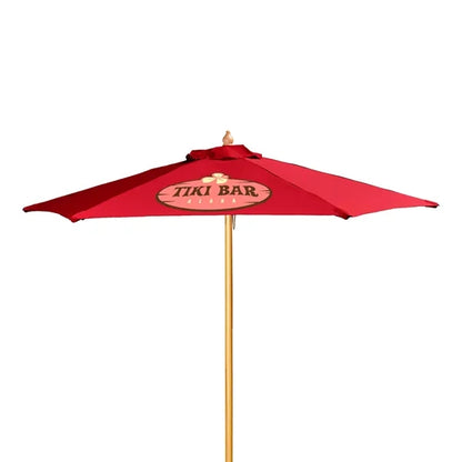7' Wood Market Umbrella Kit (1 Imprints)