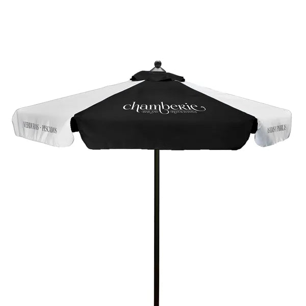 7' Steel Market Umbrella Kit With Valance (6 Imprints)