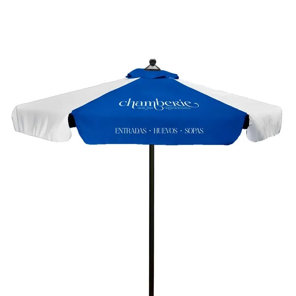 7' Steel Market Umbrella Kit With Valance (2 Imprints)