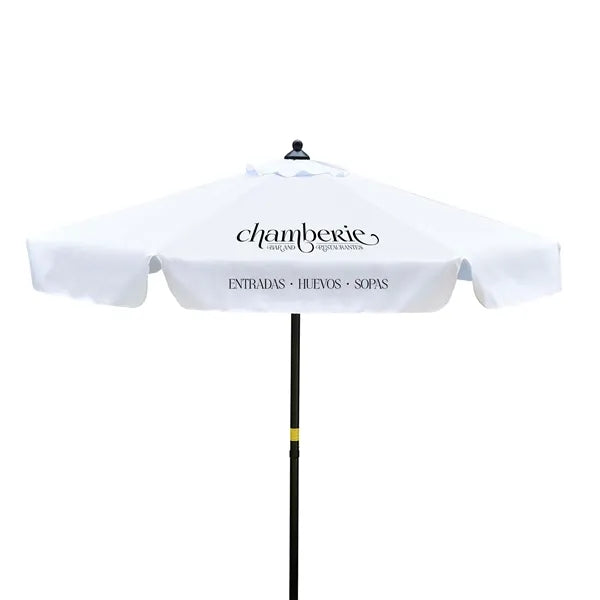 7' Steel Market Umbrella Kit With Valance (2 Imprints)