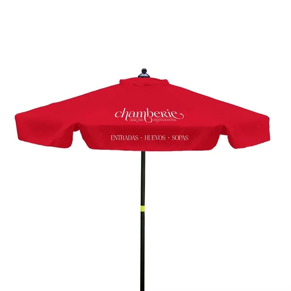7' Steel Market Umbrella Kit With Valance (2 Imprints)