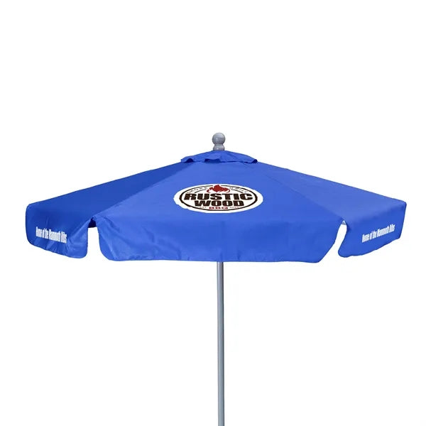 7' Deluxe Market Umbrella Kit With Valance (6 Imprints)