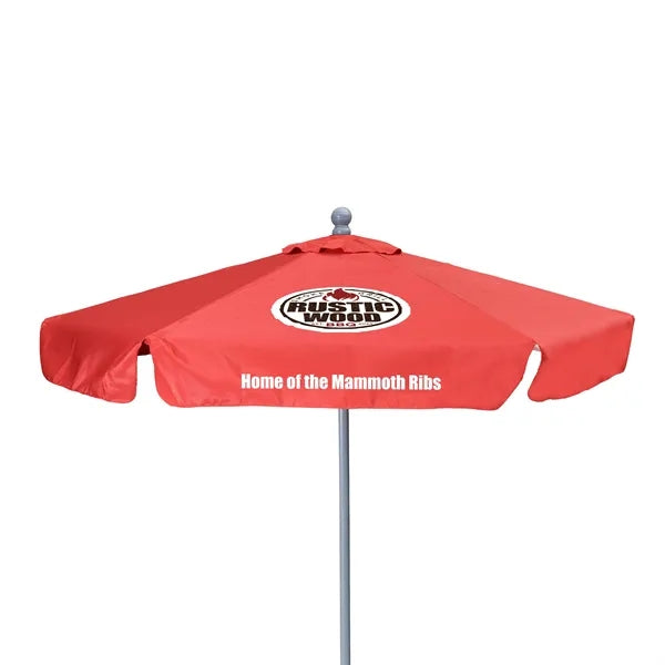 7' Deluxe Market Umbrella Kit With Valance (2 Imprints)