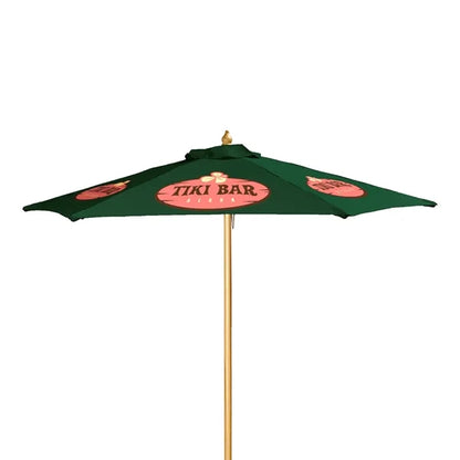 7' Wood Market Umbrella Kit (6 Imprints)