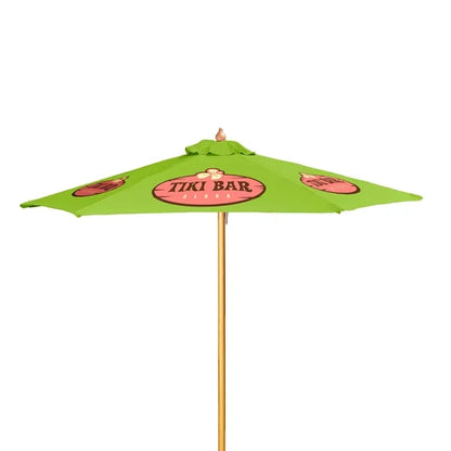 7' Wood Market Umbrella Kit (6 Imprints)