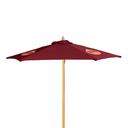 7' Wood Market Umbrella Kit (3 Imprints)