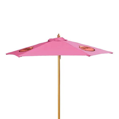 7' Wood Market Umbrella Kit (3 Imprints)