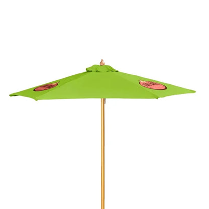 7' Wood Market Umbrella Kit (3 Imprints)