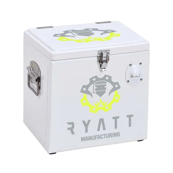 Metal Party Cooler, Front & Top Imprint
