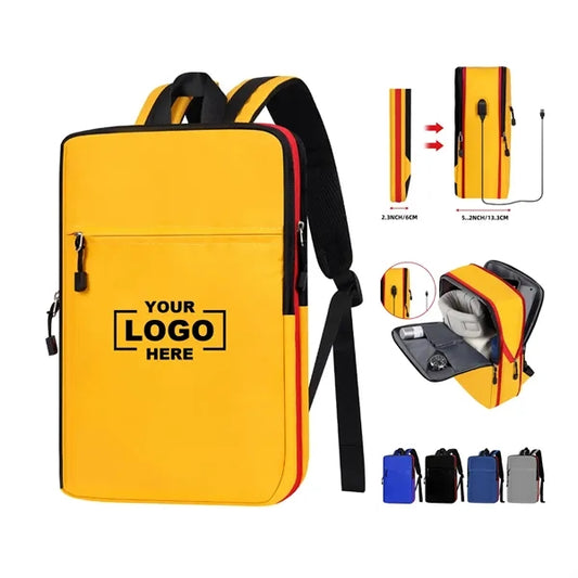Expandable Waterproof USB Port Laptop Backpack