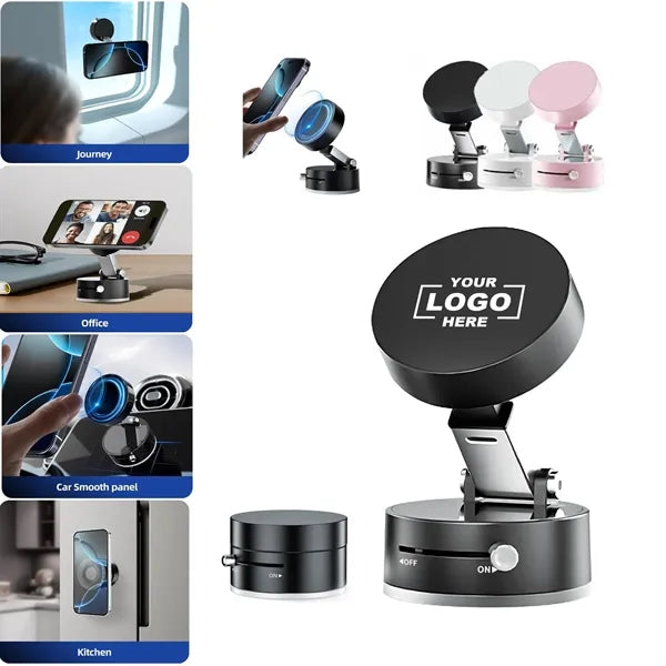 Foldable Vacuum Suction Magnetic Phone Holder
