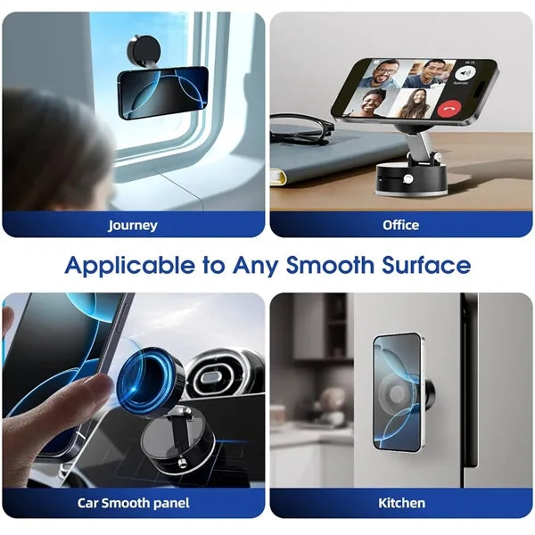 Foldable Vacuum Suction Magnetic Phone Holder
