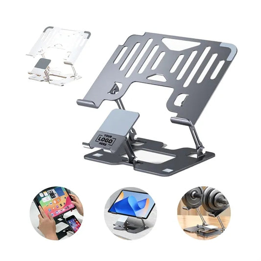 Foldable Adjustable Laptop Stand with Phone Holder