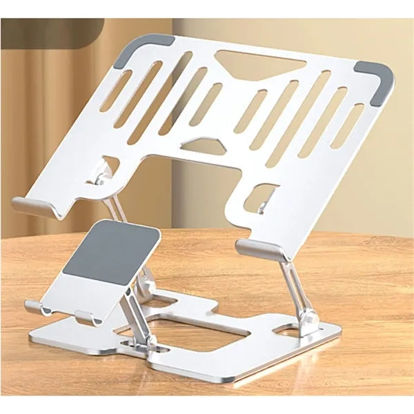 Foldable Adjustable Laptop Stand with Phone Holder