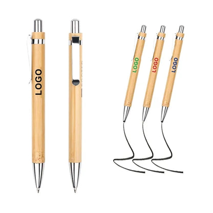 Eco Retractable Bamboo Pen