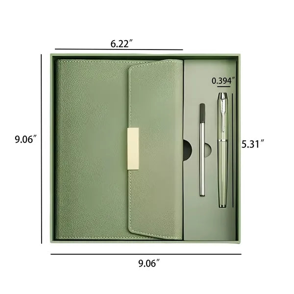 Elegant Notebook And Pen Gift Set With Box Bag