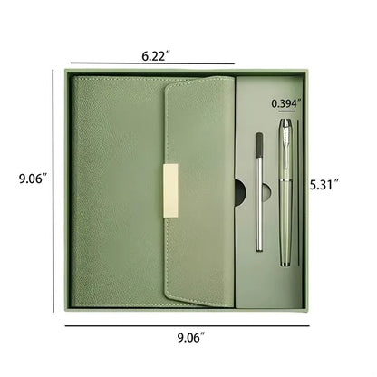 Elegant Notebook And Pen Gift Set With Box Bag