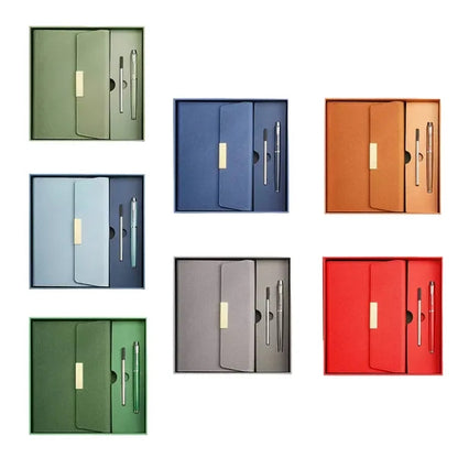 Elegant Notebook And Pen Gift Set With Box Bag
