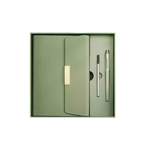 Elegant Notebook And Pen Gift Set With Box Bag