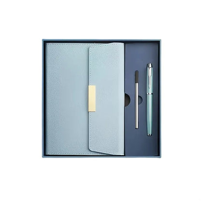 Elegant Notebook And Pen Gift Set With Box Bag