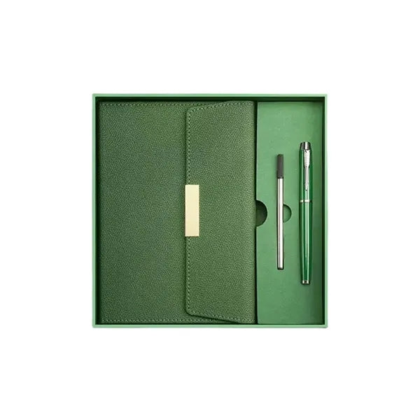 Elegant Notebook And Pen Gift Set With Box Bag