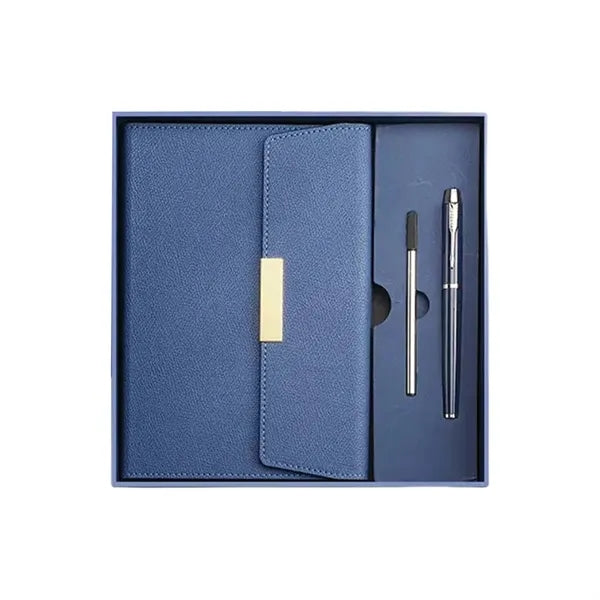 Elegant Notebook And Pen Gift Set With Box Bag