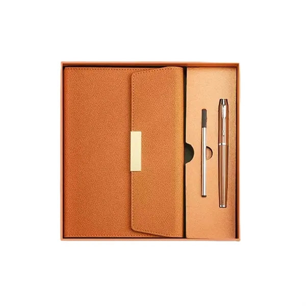 Elegant Notebook And Pen Gift Set With Box Bag
