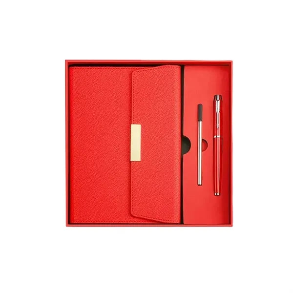 Elegant Notebook And Pen Gift Set With Box Bag