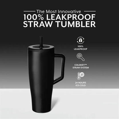 40 OZ Tumbler With Handle And Straw