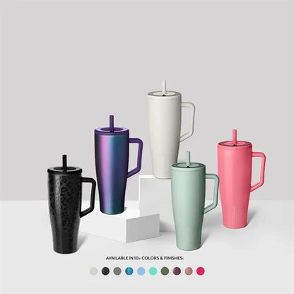 40 OZ Tumbler With Handle And Straw