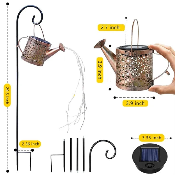 Solar Watering Can Garden Lights