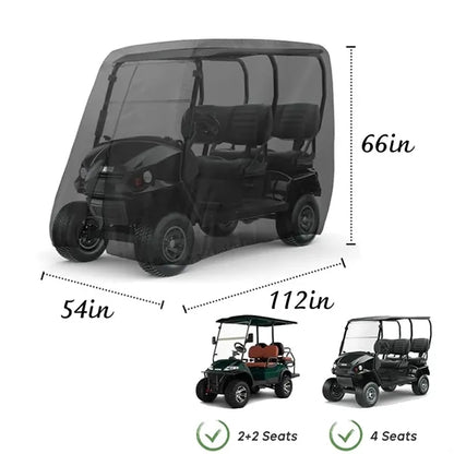 420D Waterproof Golf Cart Covers