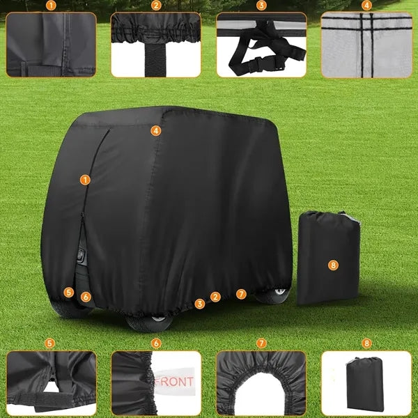 420D Waterproof Golf Cart Covers